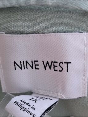 Nine West Mint Double-Breasted Blazer